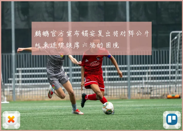 鹈鹕官方宣布锡安复出将对阵公牛结束连续缺席六场的困境